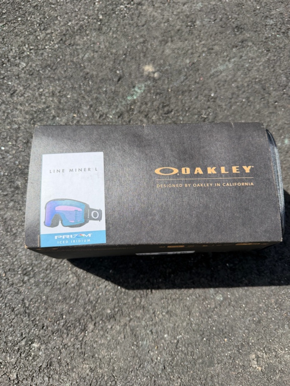 Oakley Line Miner L Goggles - Matte Black Frame with Iridescent Blue/Purple Lens